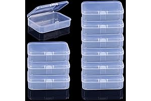 10Pcs Clear Plastic Playing Card Storage Boxes