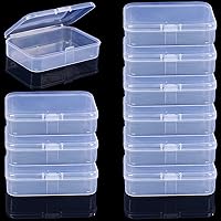 Gansita 10-Pack Clear Plastic Snap-Closed Playing Card Storage Boxes - Durable PP Cases for Poker, Trading Cards & More