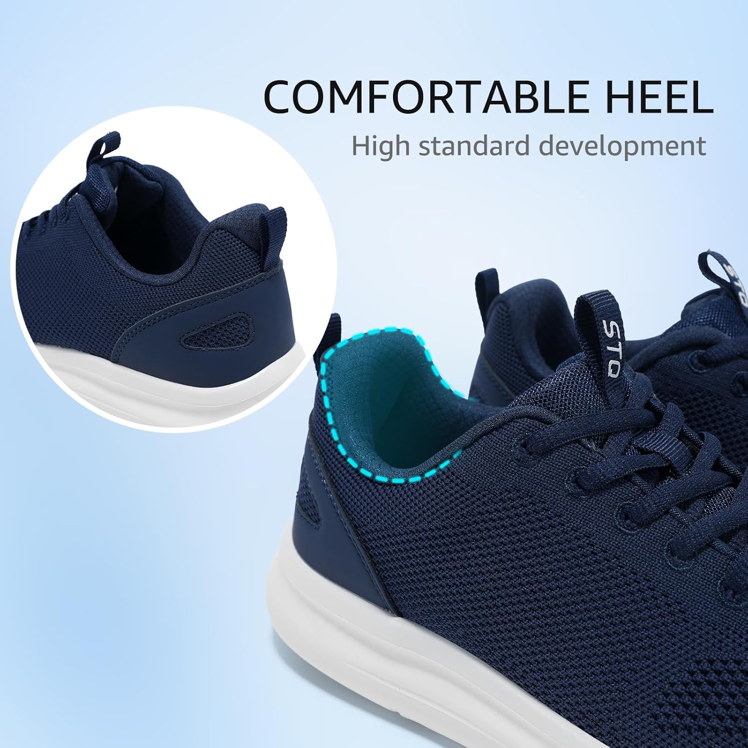STQ Wide Toe Box Walking Shoes Women Orthopedic Swollen Feet Diabetic Tennis Running Sneakers for Plantar Fasciitis Arch Support Bunions - Image 8