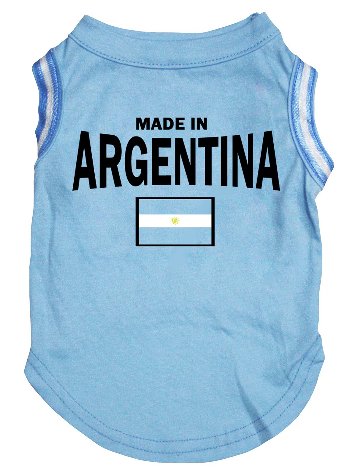 Camicia per cuccioli di cane in Argentina (blu/bandiera), taglia XS
