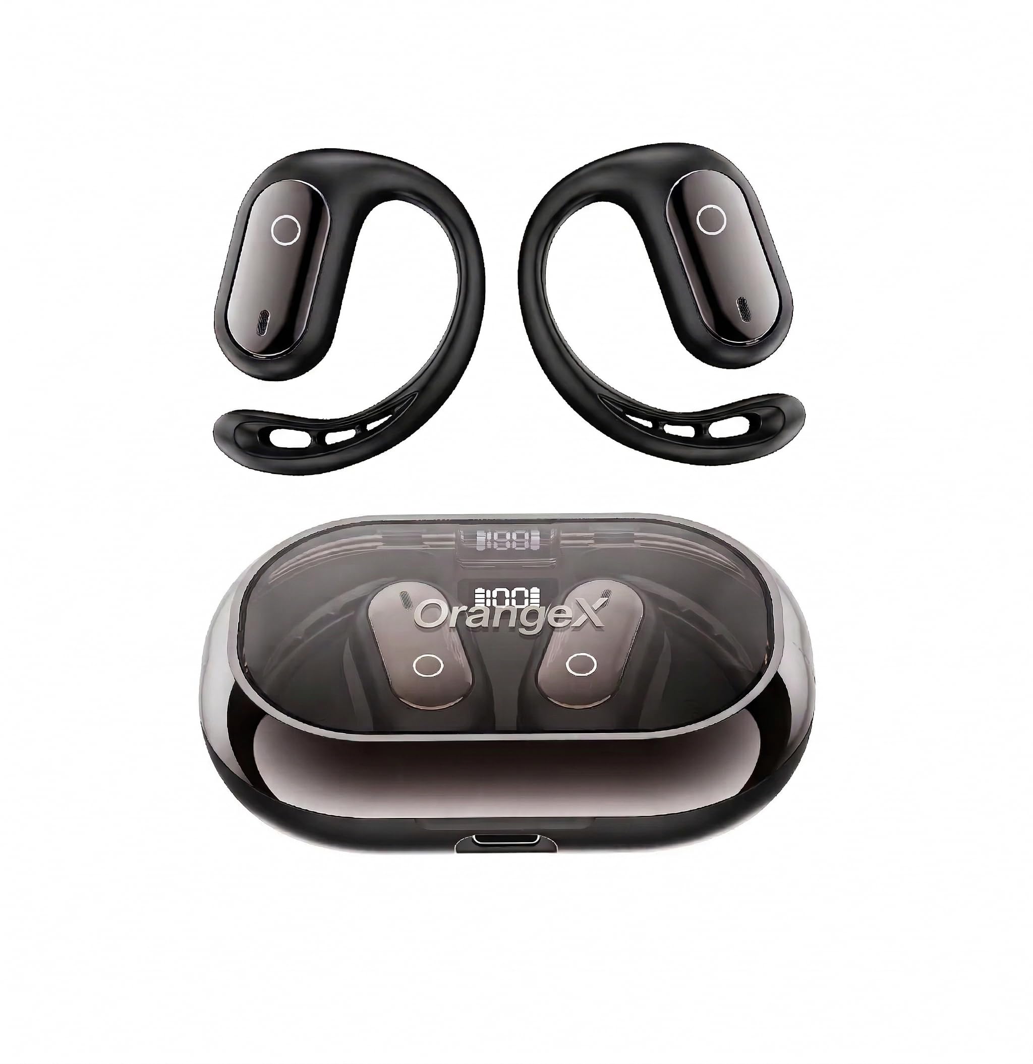 OrangeX Essential - Cuffie Bluetooth 5.4 Sport Wireless, Auricolari Leggeri per Musica e Chiamate, Design Elegante, Funzione Extra Traduttore Istantaneo 158 Lingue, compatibilità IOS/Android
