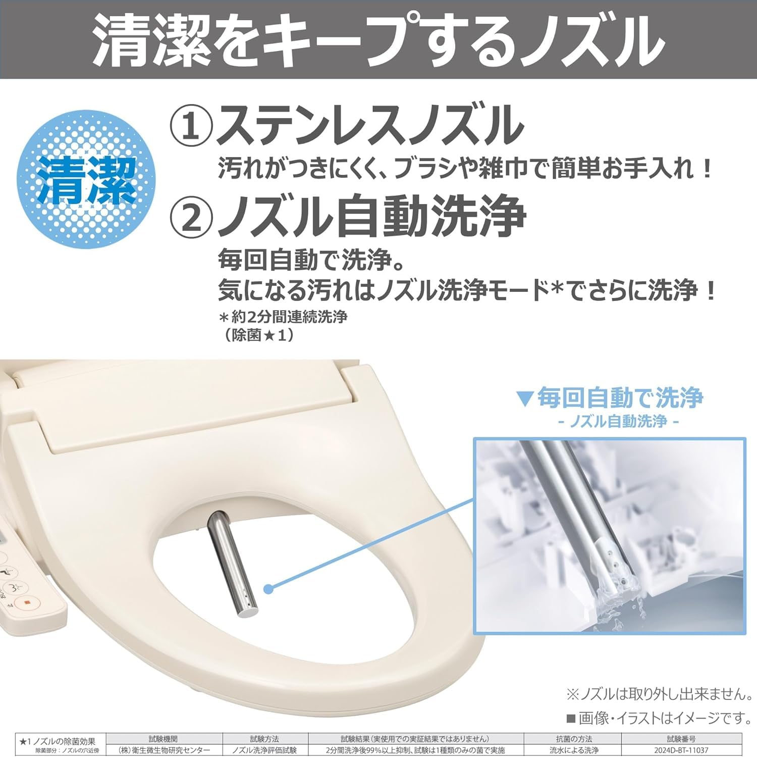 Amazon.co.jp: 温水洗浄便座 ホワイト ステンレスノズル ノズル自動