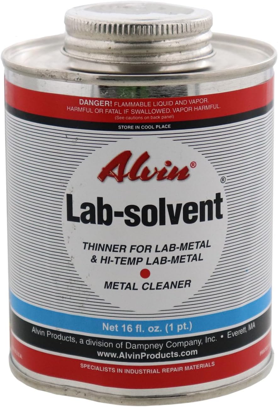 Alvin 16 oz Lab Solvent Thinner for Lab Metal & Hi Temp Lab Metal & Metal Cleaner