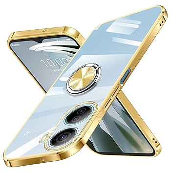 【ほぼ未使用】riowa スマホケース Amazon.co.jp: ZTE Libero 5G IV ケース リング付き クリア