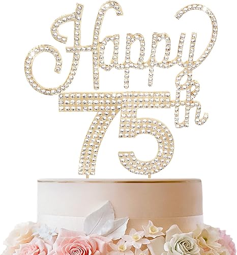 Miniatura 528 de LINGTEER Decoración de pastel de diamantes de imitación dorados para cumpleaños número 15 – Cheers to 15th Birthday Quince años de edad, decoración