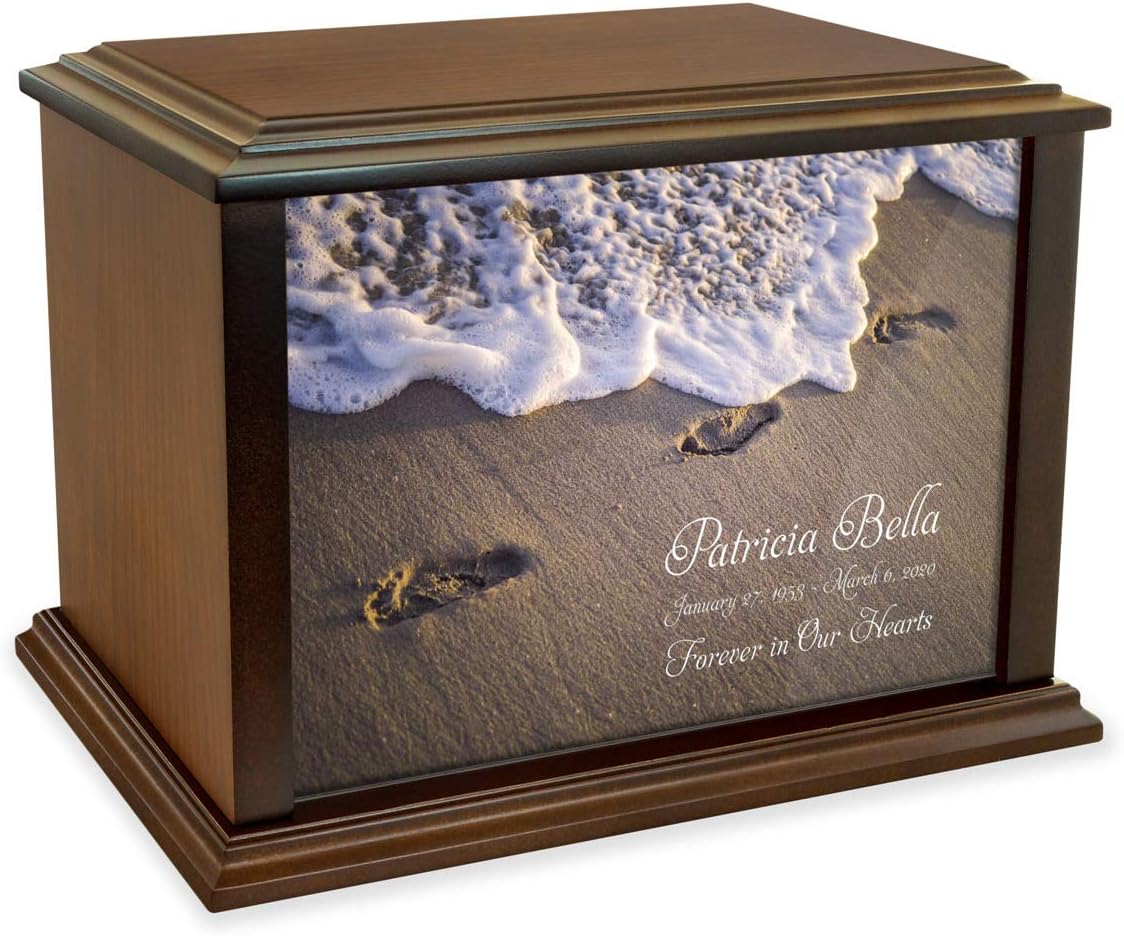 Personalized Footprints in The Sand Eternal Reflections