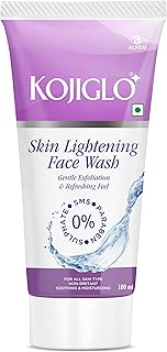 KOJIGLO SKIN LIGHTENING FACEWASH with 3 powerful Skin Lightening Agents with pH 5.5, Non comedogenic