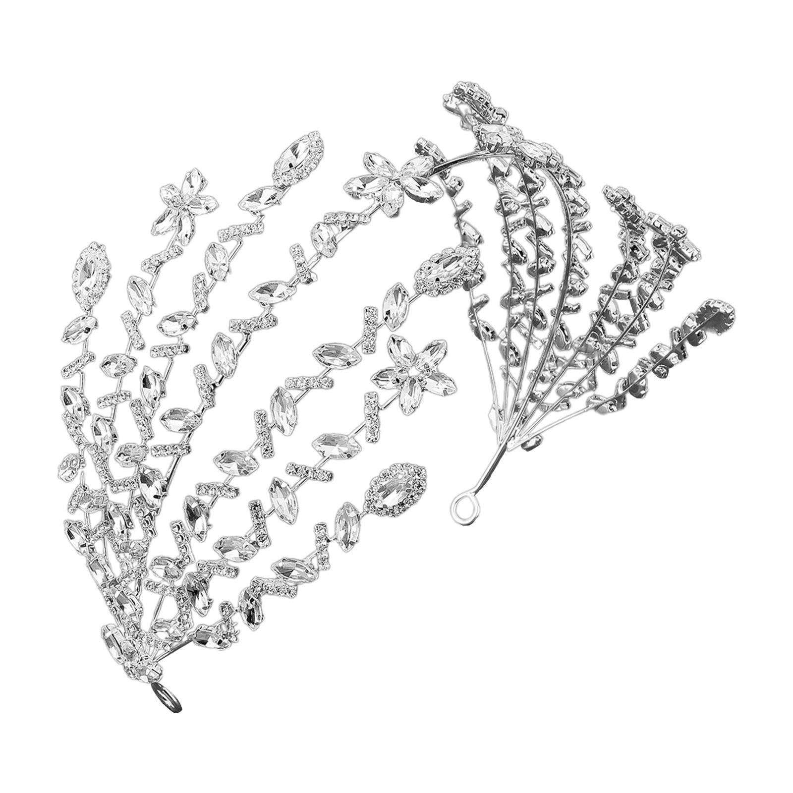 nivaa Bridal Wedding Headband Bridal Headpiece for Anniversary Cosplay Anniversary Style A-picture-6