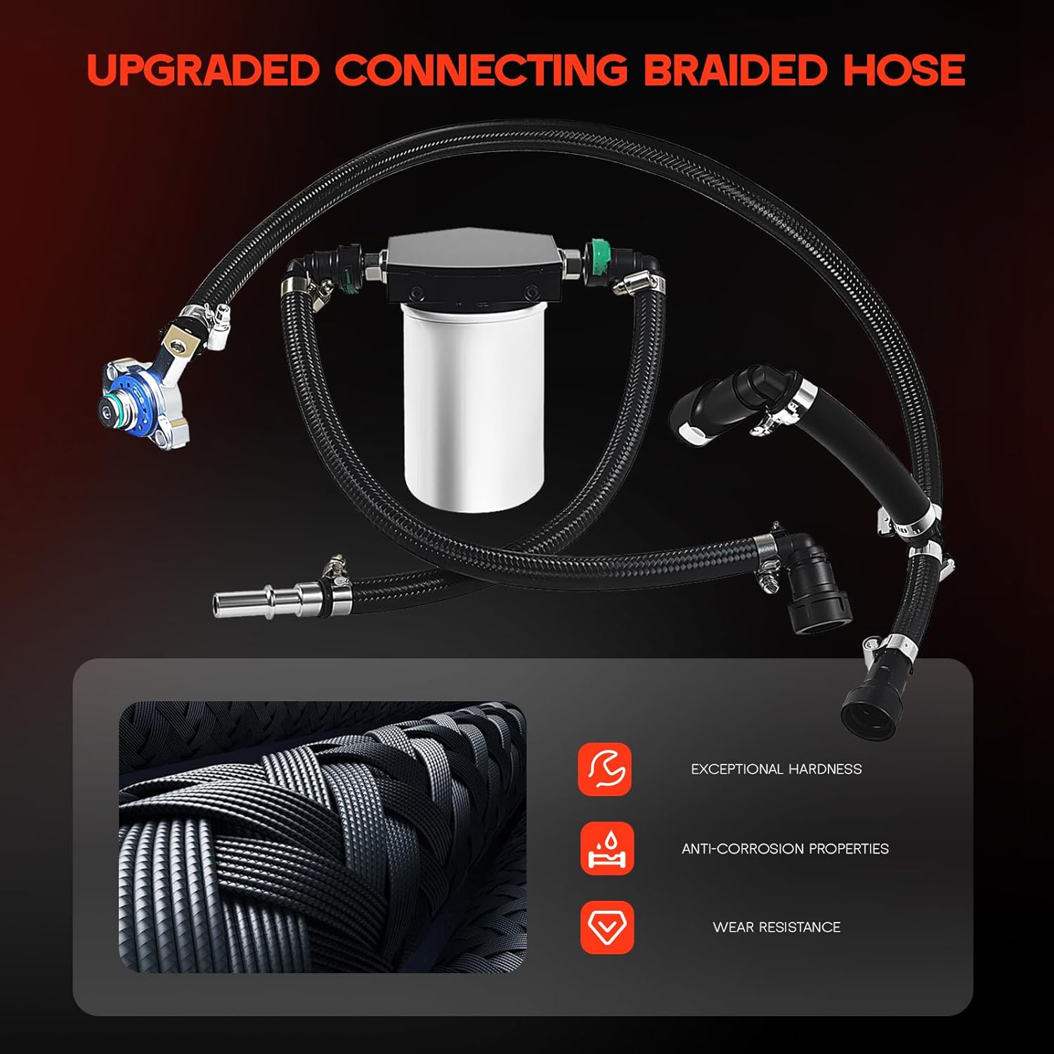 CP4 Disaster Prevention Bypass Kit for 2011-2022 Ford F250 F350 F450 F550 Super Duty 6.7L, Replaces CP4-6.7F-BP-G2.1 & 7031190