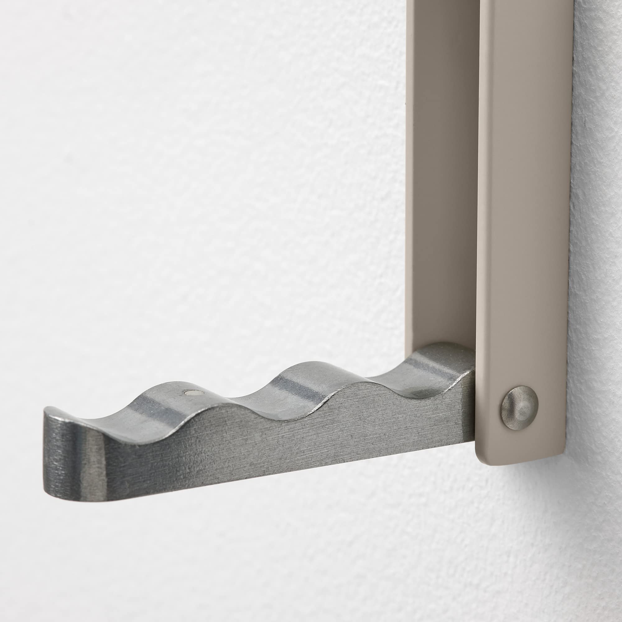 KLYKET Crochet pliable en aluminium beige