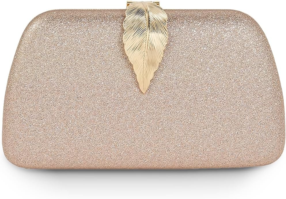 Glitter Clutch Purse for Women, Evening Bag Party Purses for Women Formal, Weddings, Handbags with Shoulder Strap