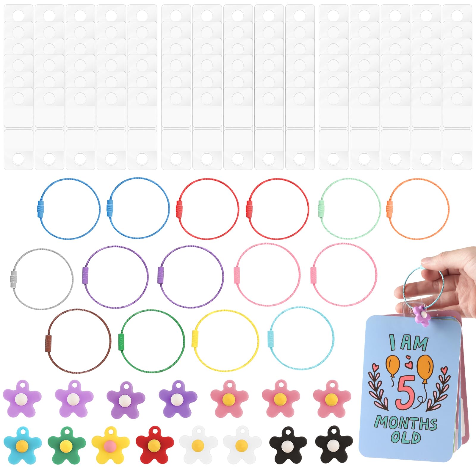 250 Pcs Card Holder for Yoto Card, PET Round Self Adhesive Card Holder