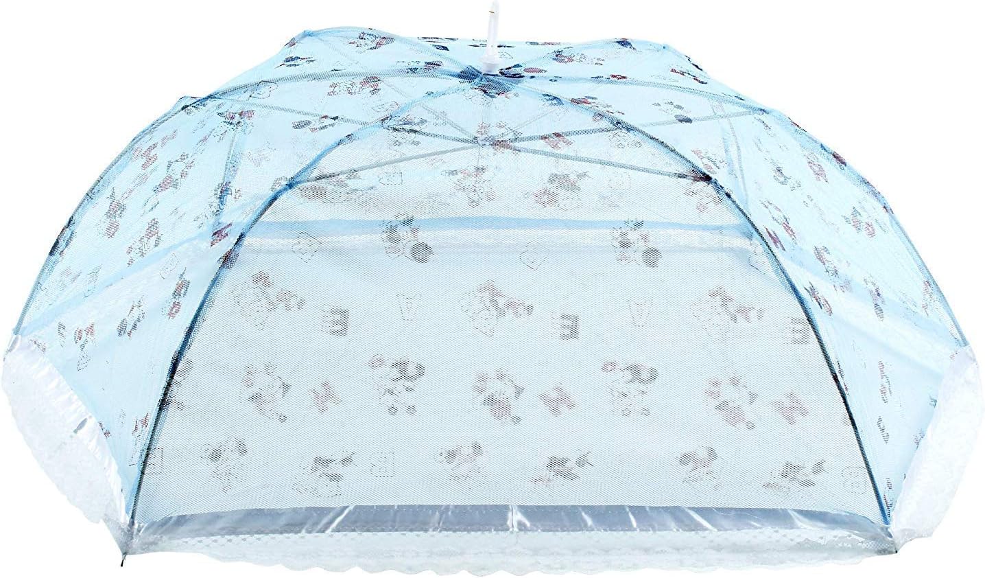 Farmer King MAT Umbrella Style Baby Mosquito Net | Full Cover Protection for 0-3 Years | Foldable, Breathable, Portable Baby Net for Newborns & Infants (Blue)