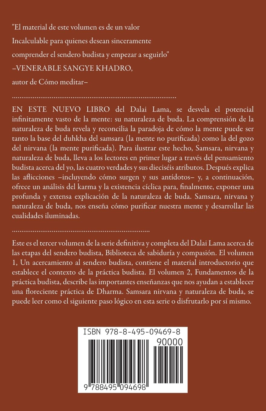 Samsara, Nirvana y Naturaleza de Buda: 3 (SIN COLECCION)