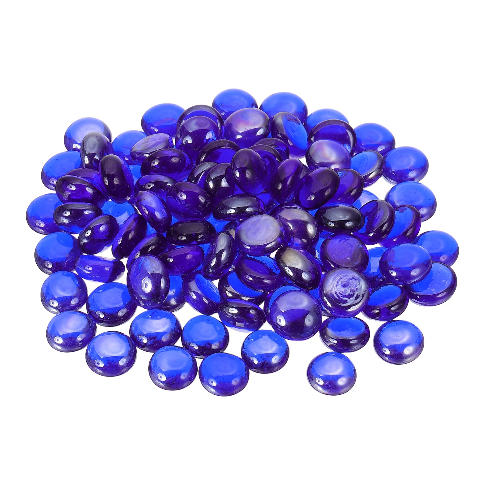 Canicas planas de cristal uxcell x100 piedras decorativas transparentes para rellenar jarrones