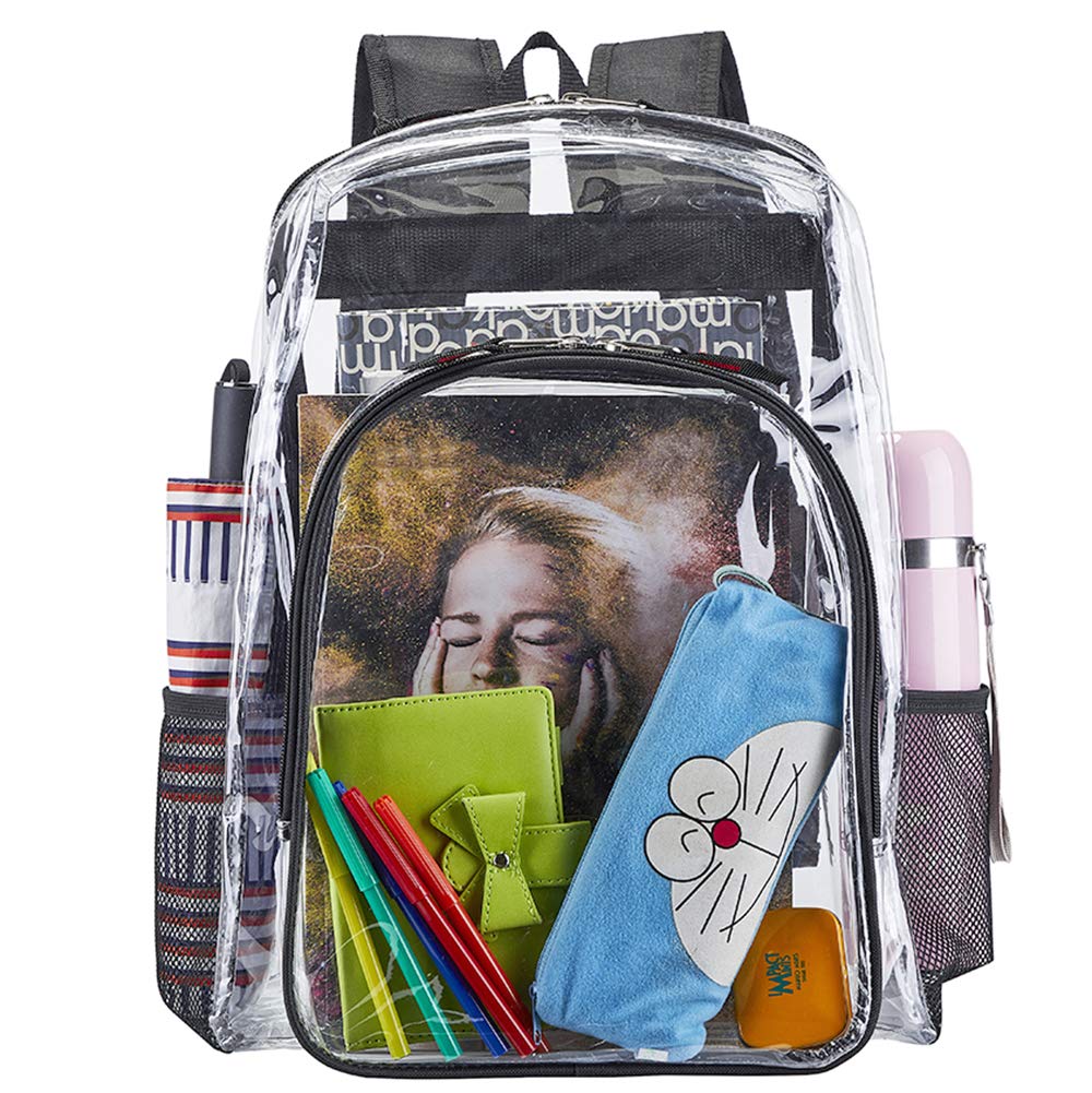 Mochila transparente resistente, bolsa transparente para trabajo Mochila transparente resistente, bolsa transparente para trabajo