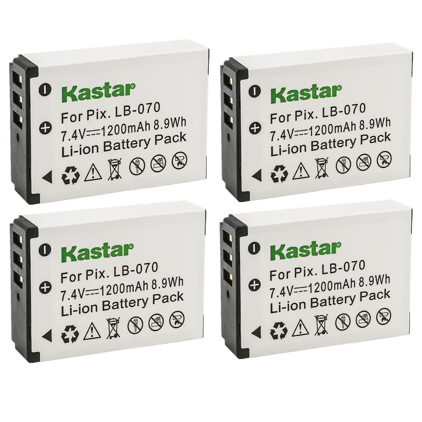 Amazon.com : Kastar LB-070 Battery 4-Pack Replacement for Kodak