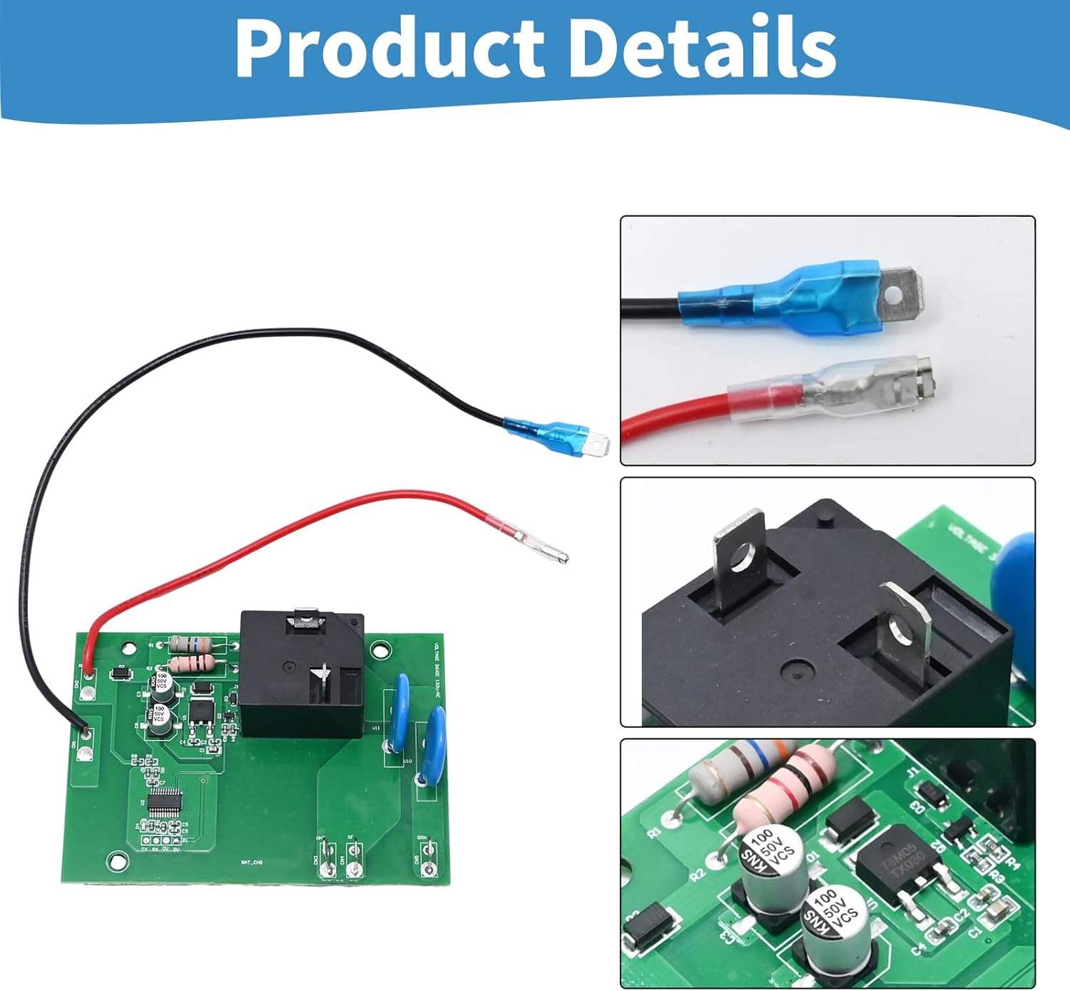 VIKKSAER Powerwise Charger Board, 36 Volt EZGO Charger Board, Power Control Board Replacement for Golf Cart Replaces#28667G01 28566G01 28566-G01 28566-G03 28126-G01 28667-G01 28126GO3