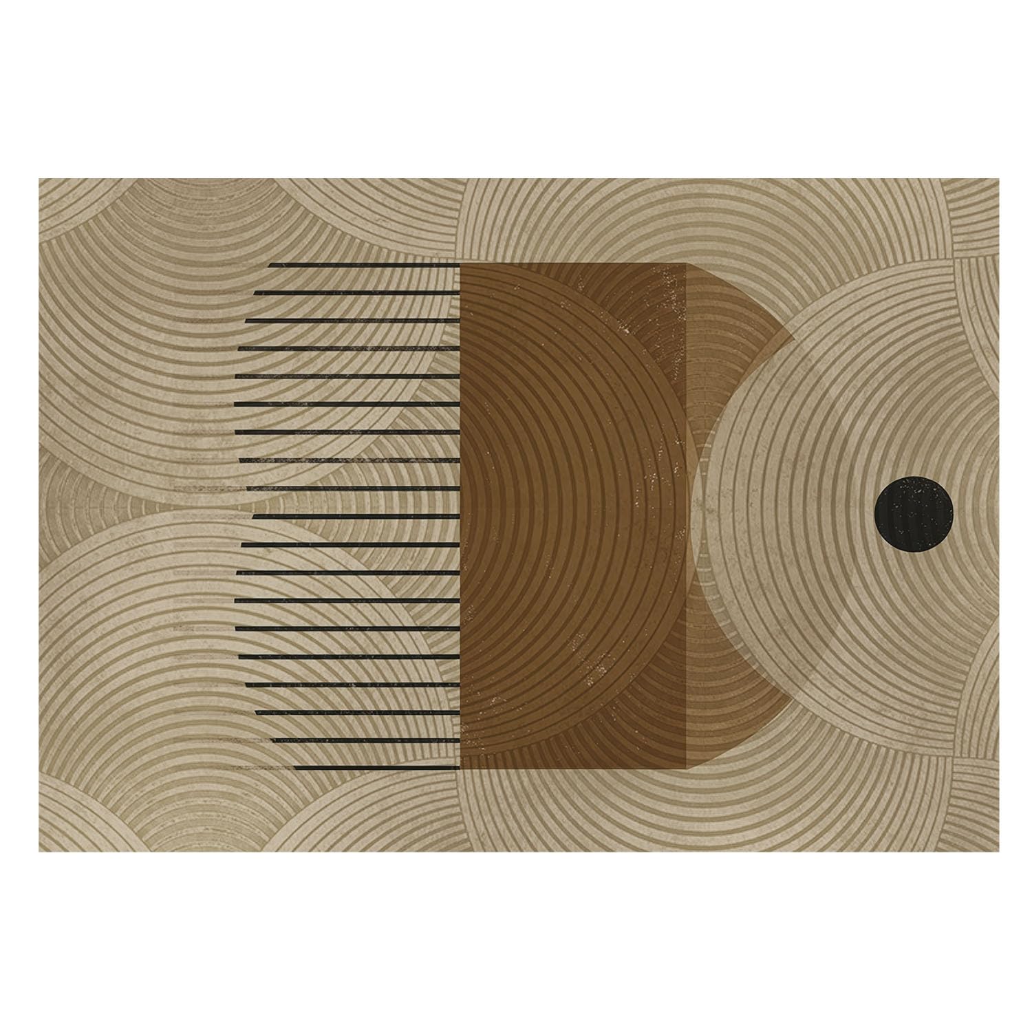 Papel Pintado Textil 208x146 cm Geometría de la armonía