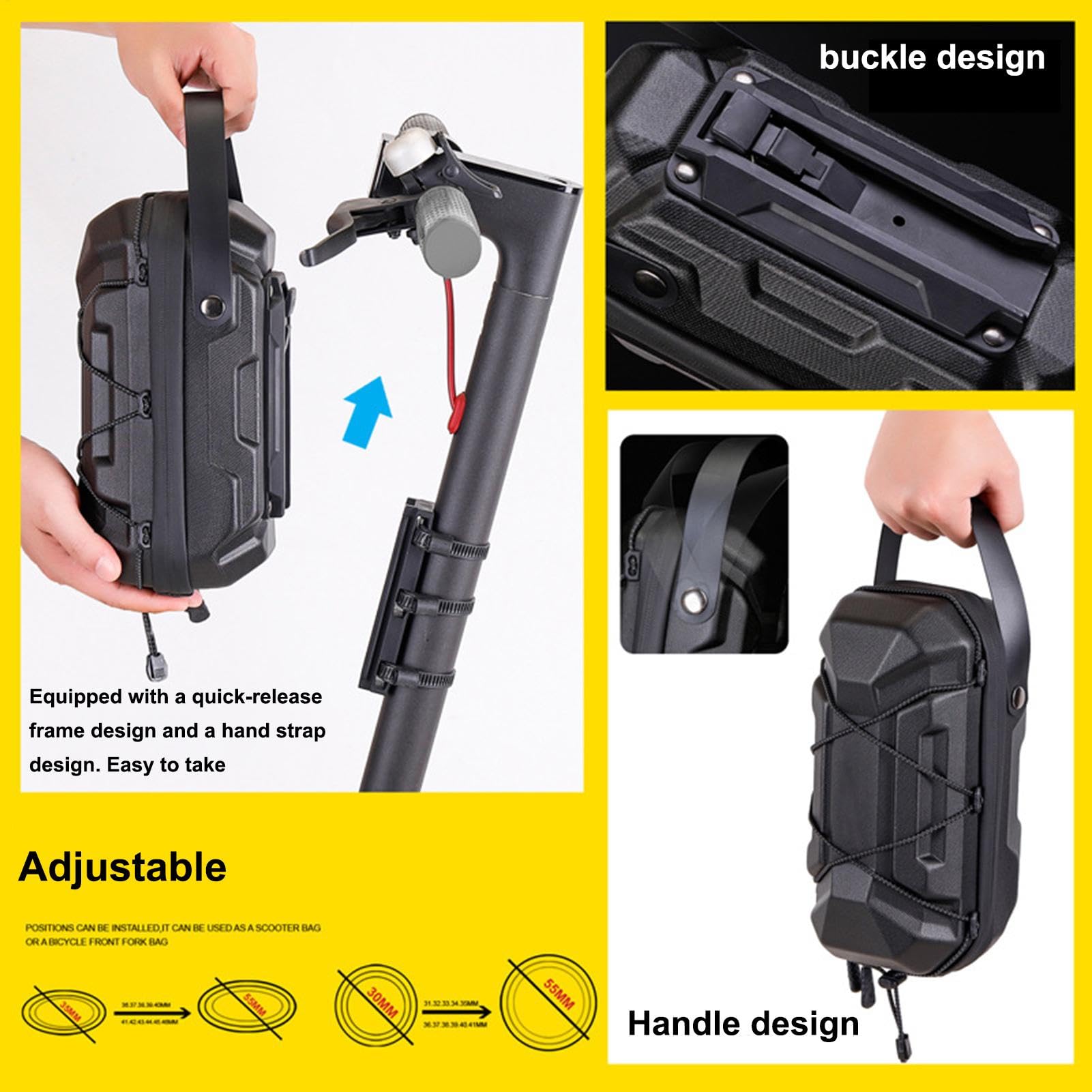 Borsa Monopattino Organizer Impermeabile Manubrio E Bici | Borsa Manubrio Monopattini E Bici, Bambini, Adulti, Famiglia