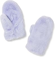 The Drop Women's Aspen Faux Fur Mittens - Cozy One-Size Regular Fit, Ribbed Trim, 100% Polyester Winter Warmth