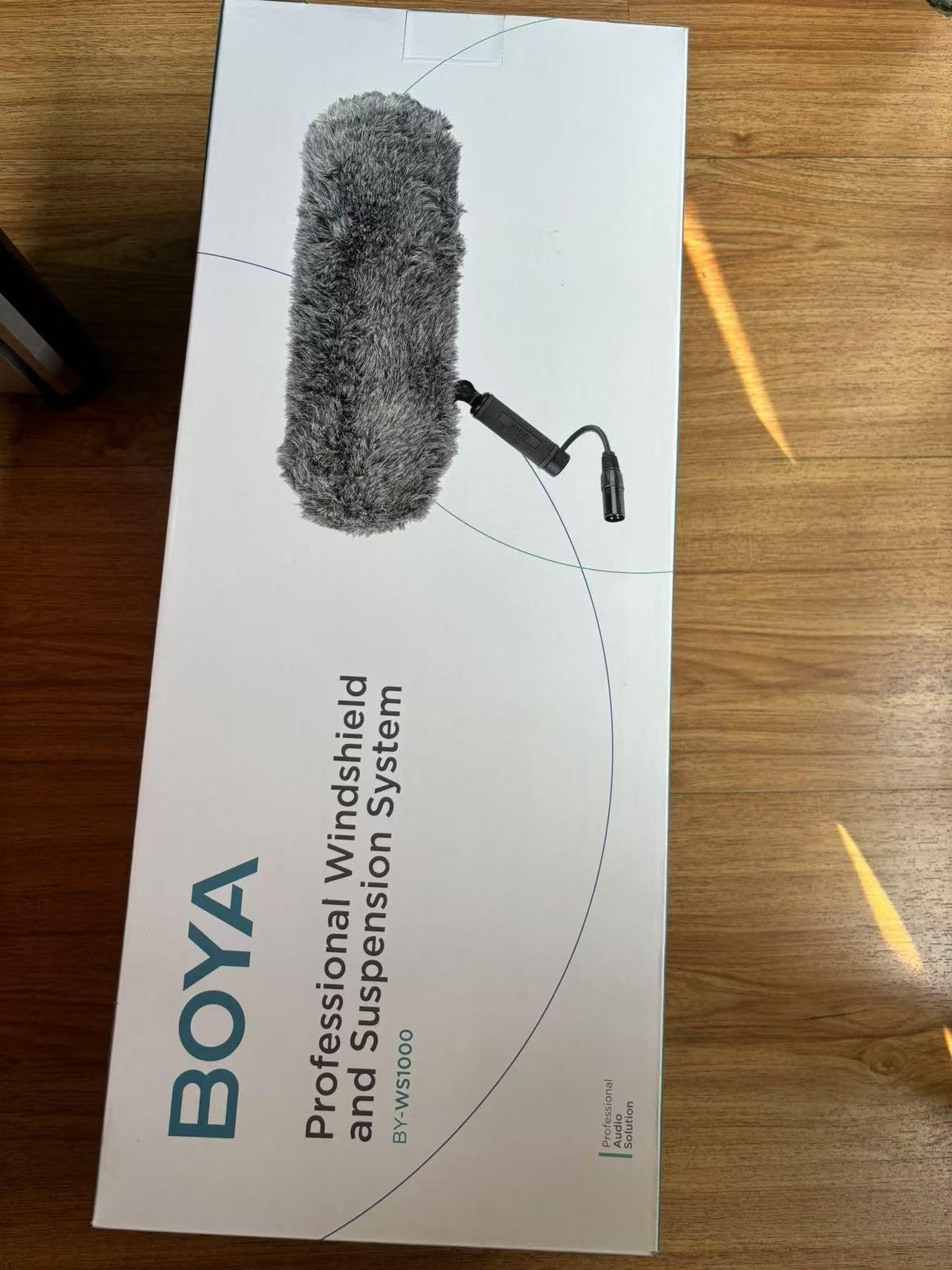 Voorruit Ophangingssysteem Voor Microfoon, BOYA BY-WS 1000 Blimp Microfoon Voorruitbevestiging En Trillingsbescherming Voor Jachtgeweermicrofoons Met Een Diameter Van 20 22 Mm Voor Dslr Camcorders