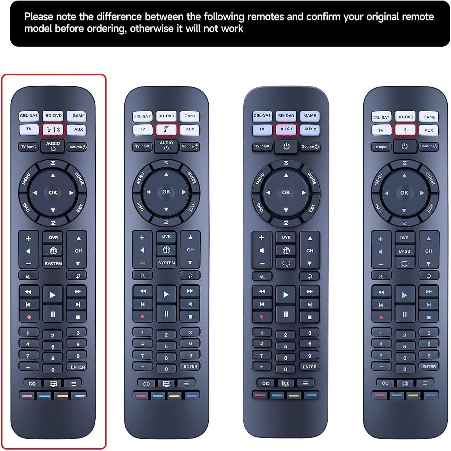 Telecomando di ricambio adatto per Bose CineMate 520, 220, 130 e 120 SoundTouch
