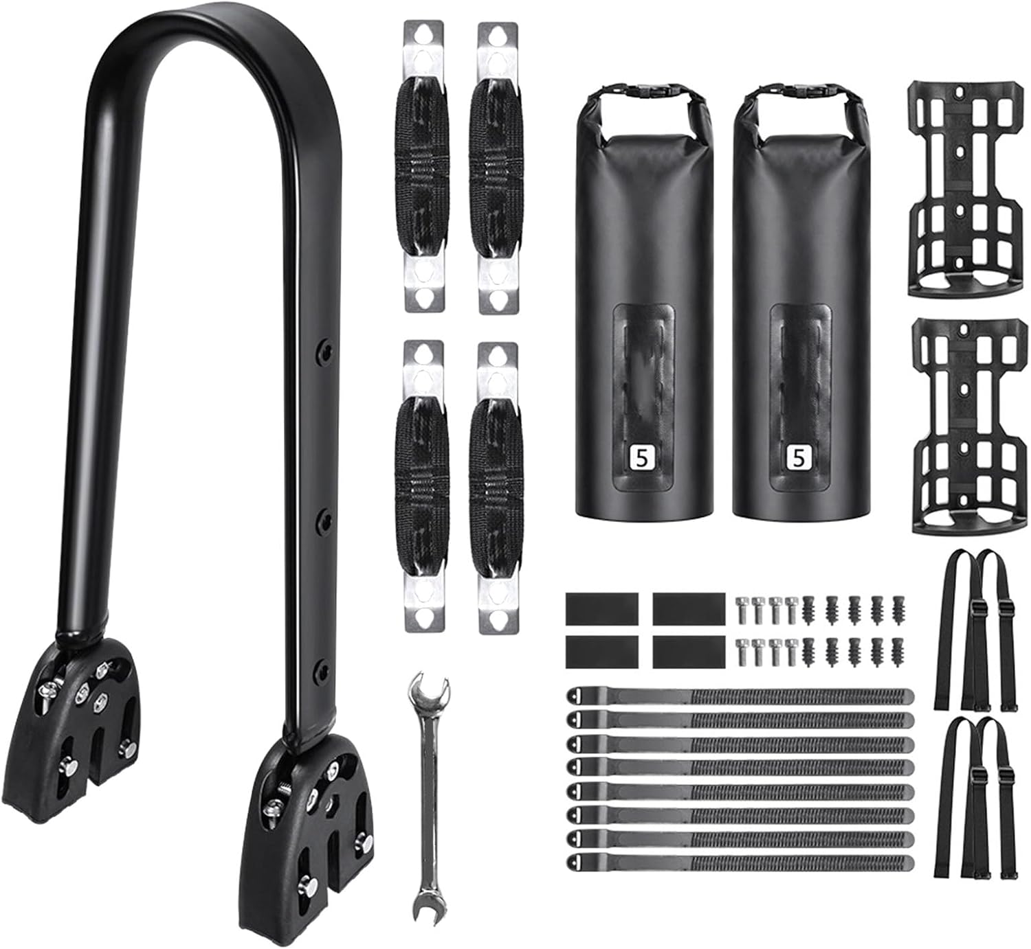 Regulable Bicycles Panniers Mounting Waterproofed Cycling Accessory Dry Bag Mount for Travel Outdoor Bicycles Frame Bag Holder