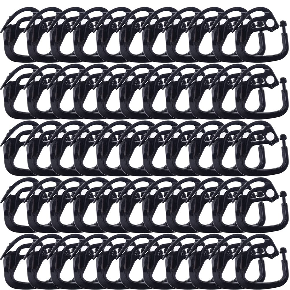 200 clips de red para pájaros, para vela, clips de plástico para red, clips de valla de jardín, accesorios de red antipájaros para uso en exteriores