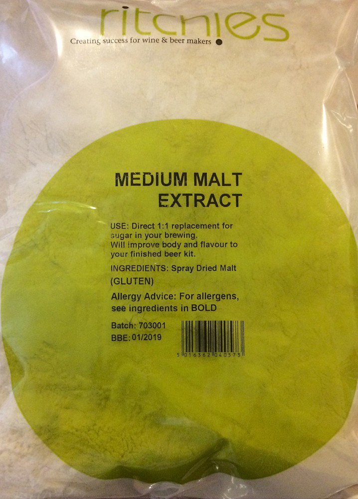 Ritchies Medium Spray Dried Malt Extract DME - 1kg … (1 x 1kg)