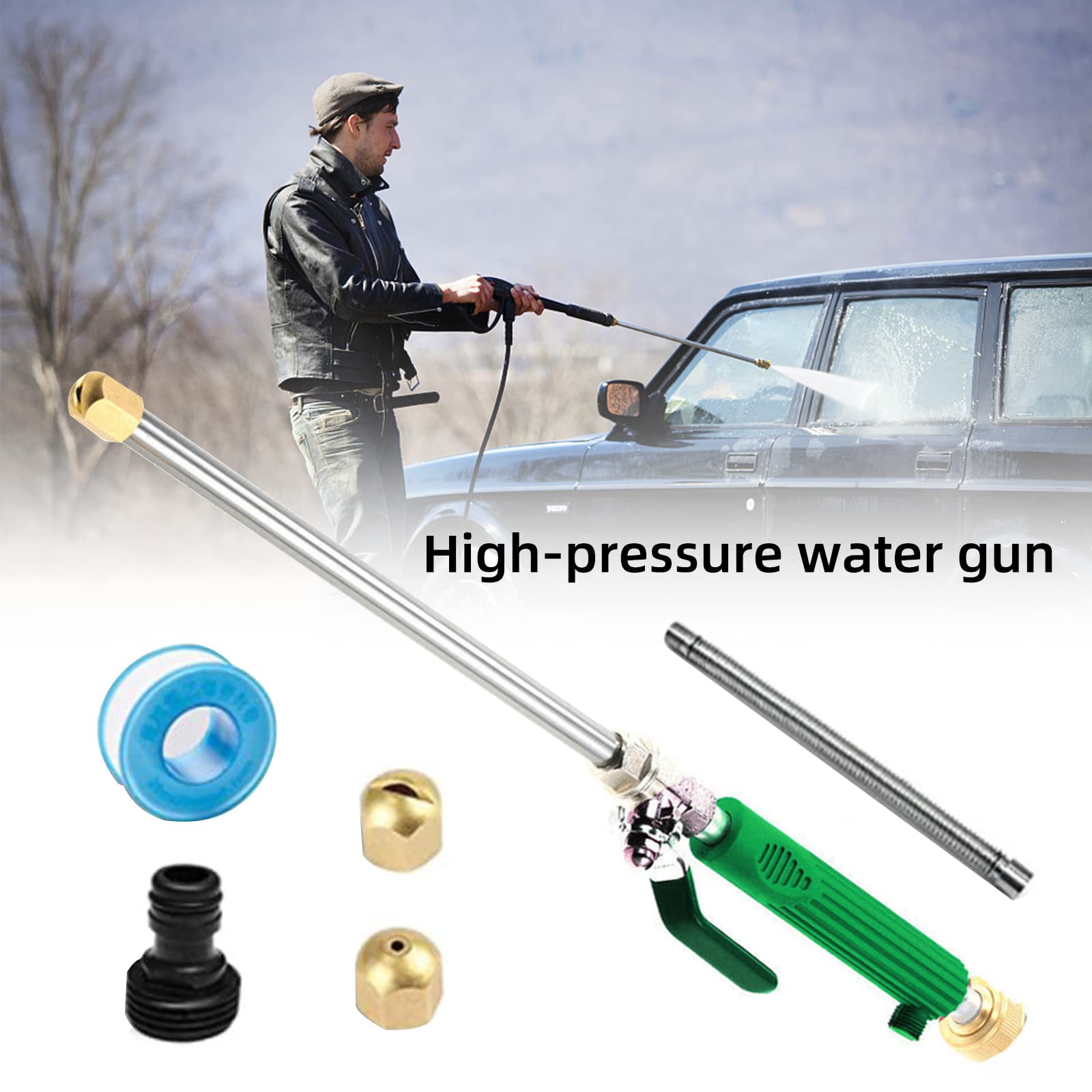 CHEYLIZI Hochdruckdüse Für Gartenschlauch - Perfekter Druck Für Auto & Garten