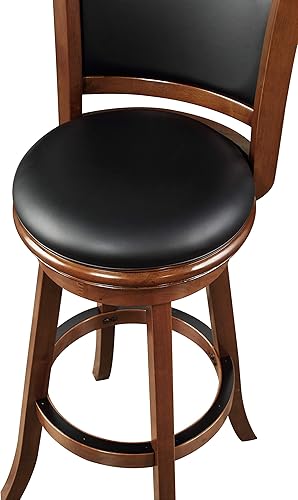 Miniatura 37 de Boraam Augusta - Silla alta giratoria de altura Negro -,Negro/Cappuccino,Negro/Cerezo,Marrón/Capuchino,Capuccino,Cereza,Cepillo de alambre