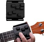 Ukulele Chord Presser Trainer for Beginners, Ukulele Aid Easy Press Kit Chord Assisted Learning Tool, Ukulele Attachment Eliminates Finger Pain for 23 Inches and 26 Inches
