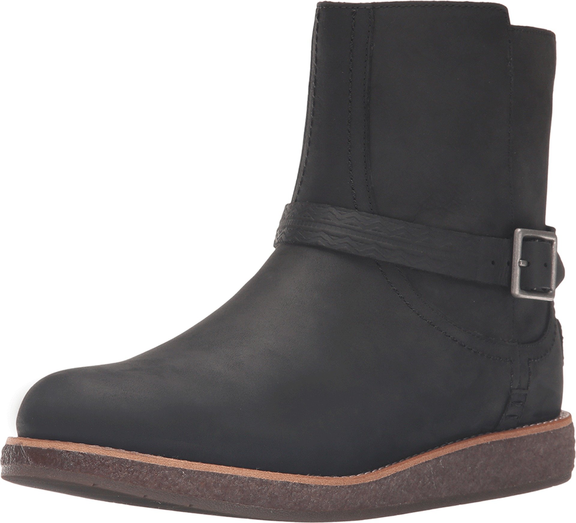 UGG Womens Camren Leather Boot Black Size 5