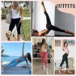 CTHH High Waisted Capri Leggings for Women – Knee Length Tummy Control Soft Workout Yoga Pants for Gym Leggings, Summer