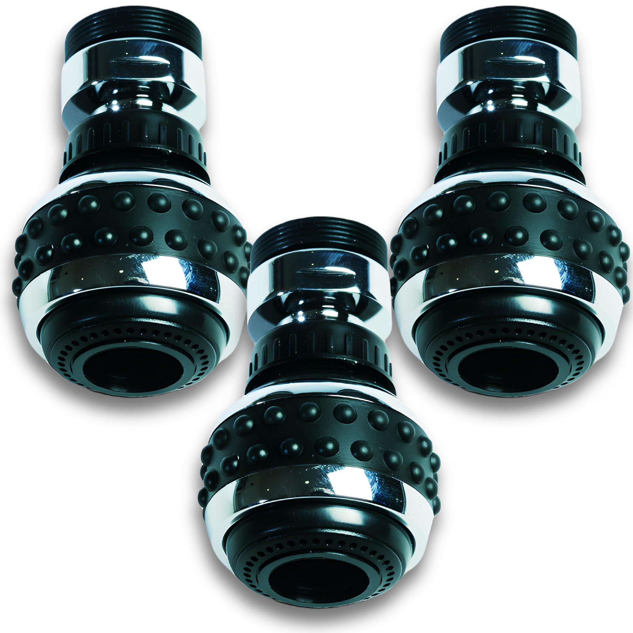 BricoLoco.com Economizzatore acqua rubinetto cucina lavello o lavandino. Girevole 360. Universale filettatura maschio M-24x100 o femmina H-22x100. Filtro aeratore a risparmio d'acqua (3)