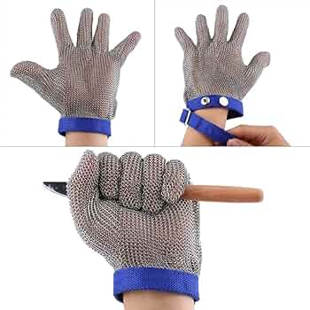 Guanti Antitaglio Guanti Anti-Taglio Per Cucina - 2 Paia, Grado Alimentare E Livello 5 Di Protezione Guanti Protettivi Per Lavorazione Legno - Foto 6