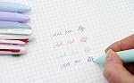 COLNK Multicolor Ballpoint Pen,4-Color Retractable Ballpoint Pens for Office School