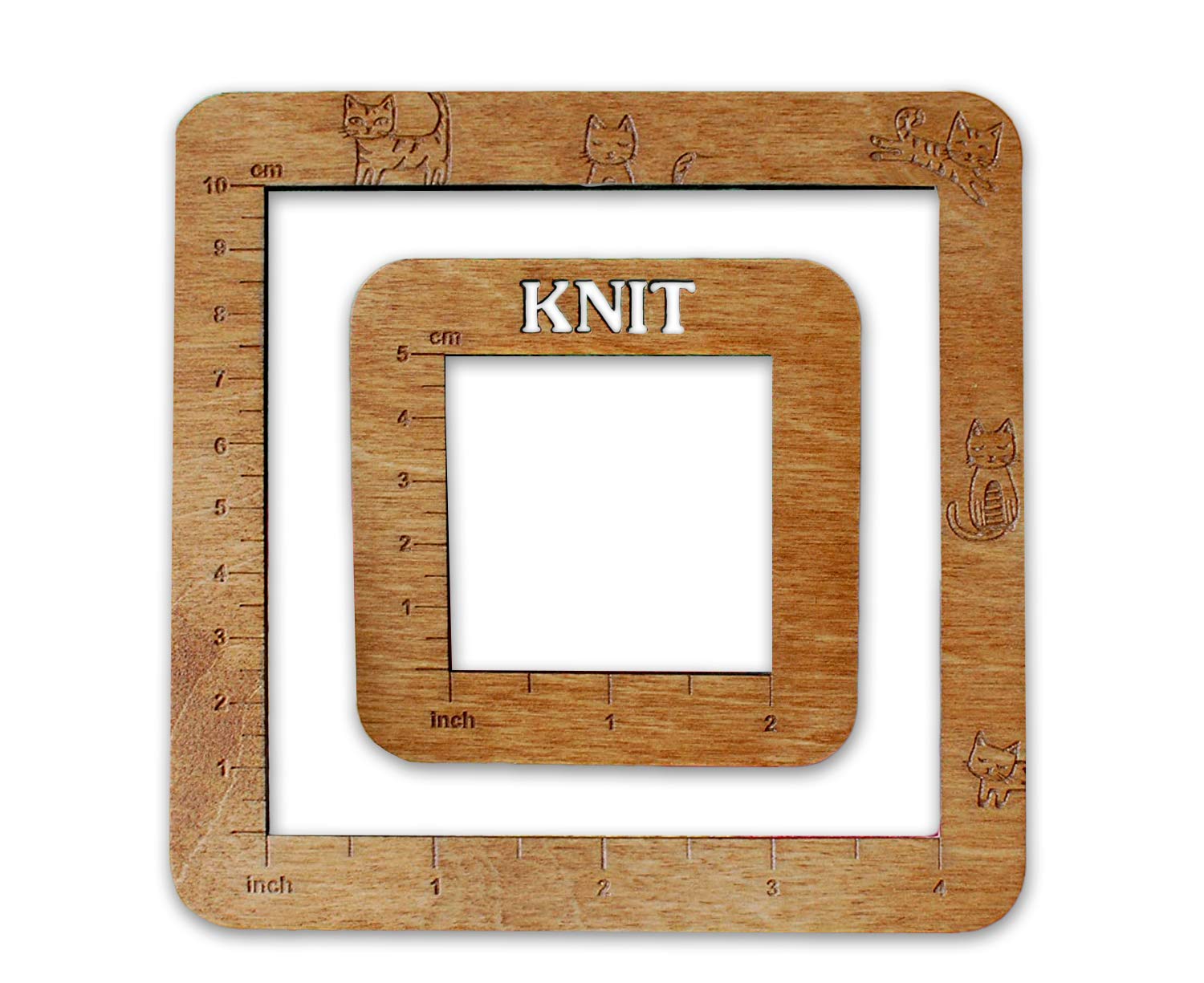 Knitting gauge ruler The set of 2 rulers Gauge Measurement