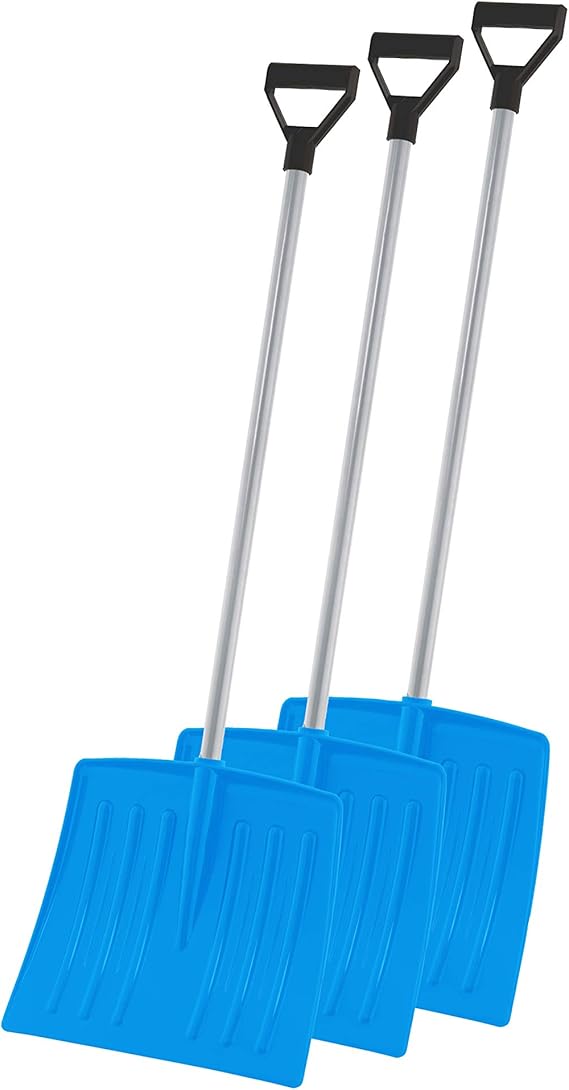 Review Superio Kid Snow Shovel with Metal Handle, Kids Size Light Blue Durable Shovel for Snow – Comfort D Grip on A Sturdy Metal Handle 35 “ Height, Durable Plastic Blade, Kids Safe Shovel (3)