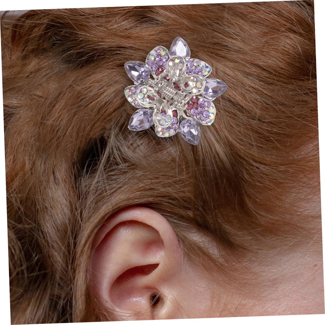 FOMIYES 8 Piezas pinza diamante hair clips horquillas moño pinzas cabello pinza pelo flequillo herramientas para peinar el cabello pinzas para el cabello para niños pequeña agarre