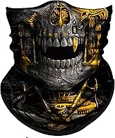 Vista 1 de Obacle Máscara facial de calavera para polvo, viento, protección solar, hombres y mujeres, motociclismo