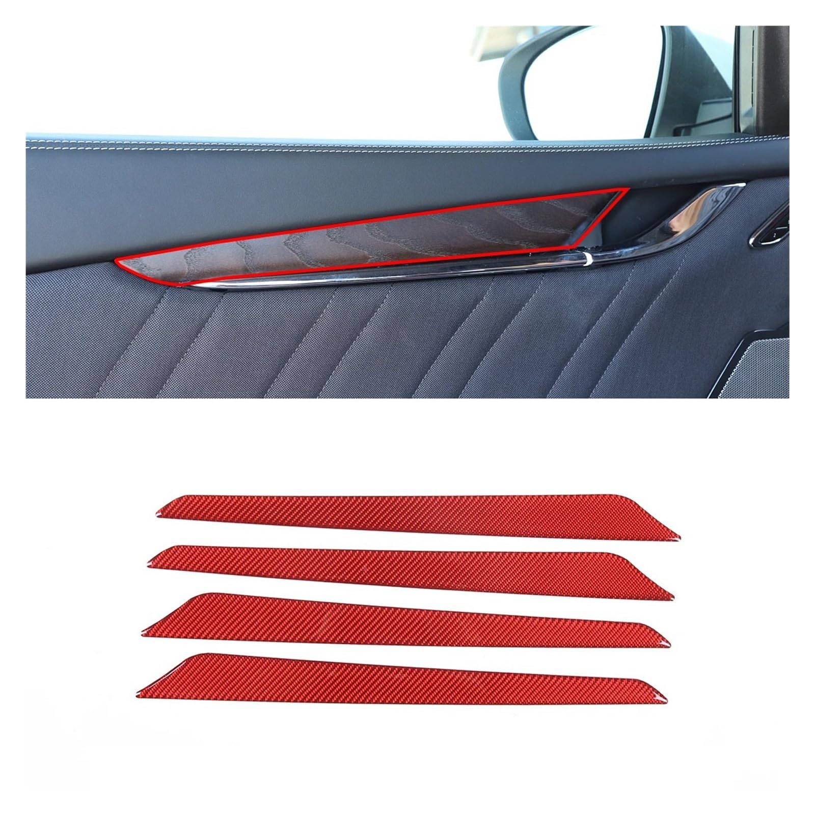 WEZGHYUXP Compatible with Maserati Ghibli 2014-2022 Soft Carbon Fiber