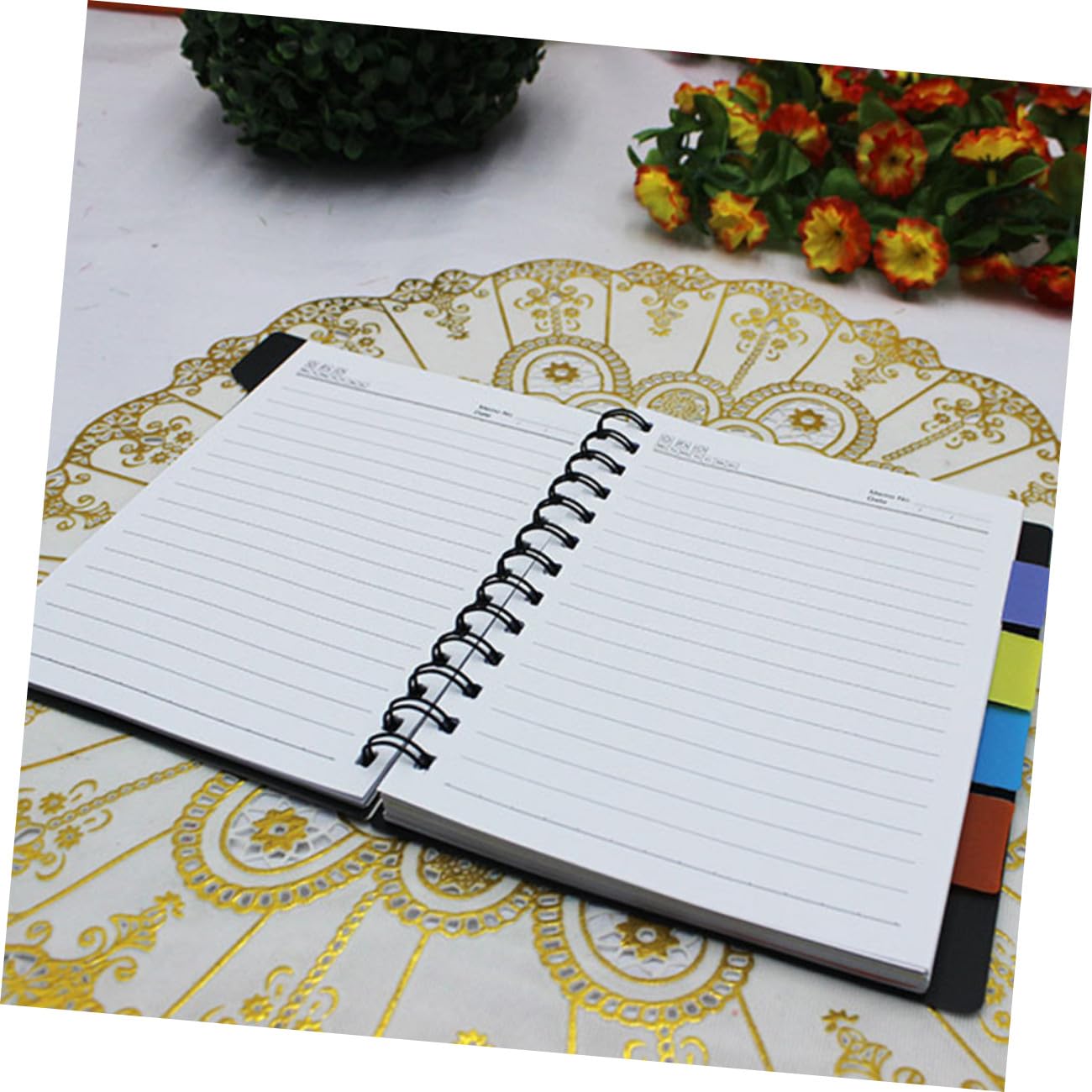 NUOBESTY 16k-spulen Notebook 2 Stück Schwarz Papier Notizblock