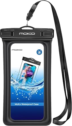MoKo - Funda Impermeable Flotante para iPhone X/8 Plus/8/7/6S Plus, Samsung Note 8/S8+/S8, Huawei, BLU, Google Nexus, Color Blanco MoKo - Funda Impermeable Flotante para iPhone X/8 Plus/8/7/6S Plus, Samsung Note 8/S8+/S8, Huawei, BLU, Google Nexus, Color Blanco