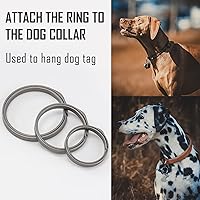 Vista 6 de KeyUnity Clip de llavero de mosquetón de titanio KD00 y llavero dividido KA20 para paquete de llavero