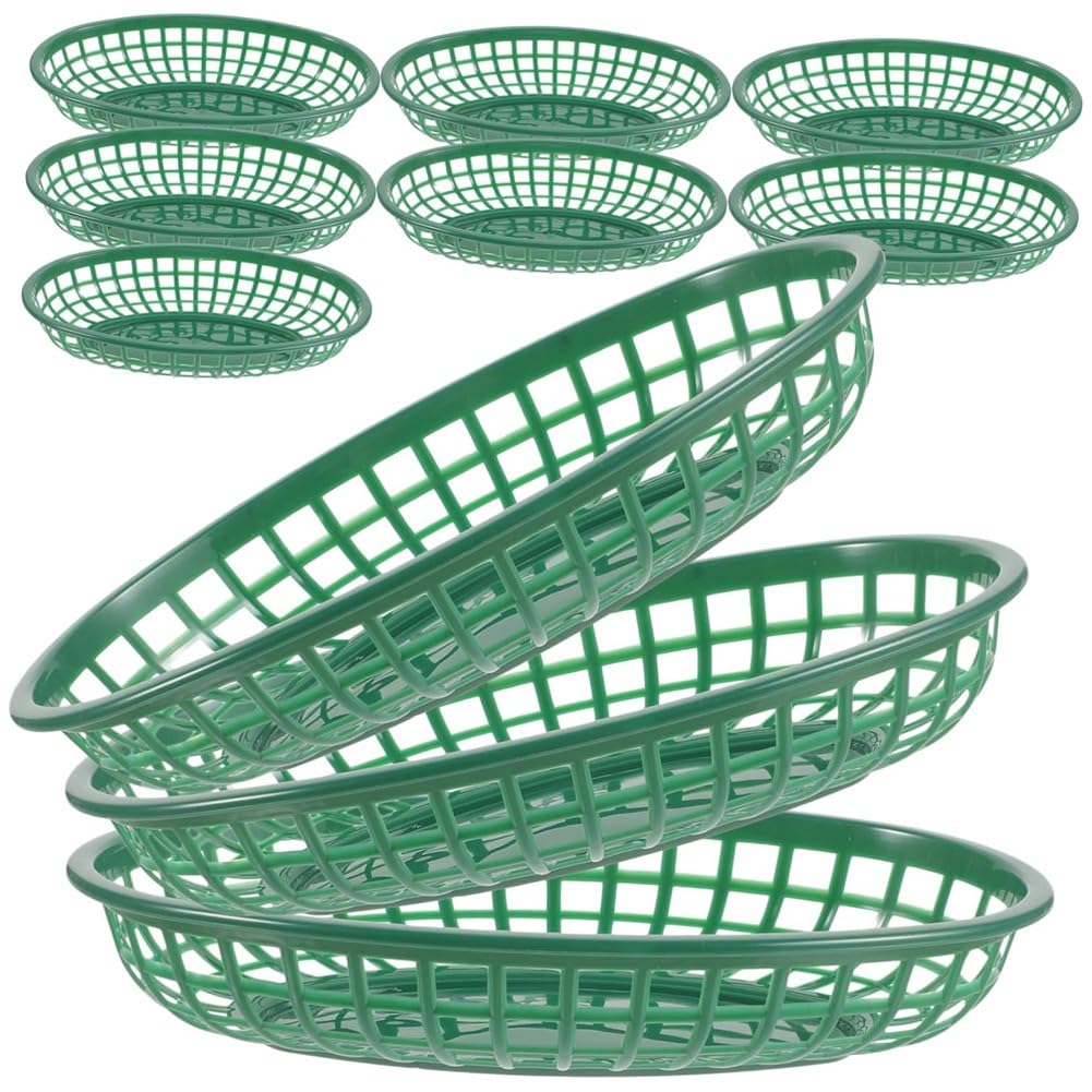 CTRLZS Plastic Food Storage Baskets 10Pcs Snack Serving Containers for Fruits for Fruits Food Use