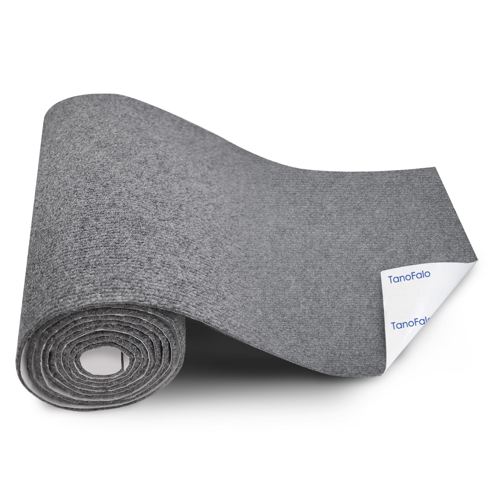 Cat Scratching Mat, 100"x16" Self-Adhesive Carpet Mat Trimmable Replacement for Cat Tree, Cat Wall Shelves, Cat Scratching Post, TanoFalo DIY Couch Furniture Protector (Dark Gray)