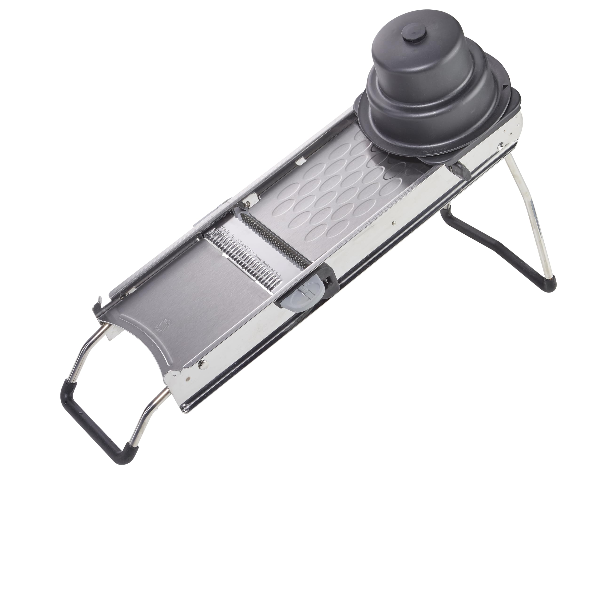 METRO Professional Mandolina cortador de verduras, acero inoxidable, 40 x 20 cm, plata