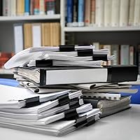 Vista 7 de TecUnite 150 clips para carpetas de varios tamaños, clips de papel negro, clips grandes, medianos y pequeños, suministros de oficina